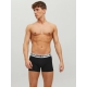 Jack & Jones 3pak underbukser/boksershorts i sort med hvid elastik til herre