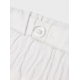 LMTD NLNHILL Hør shorts NOOS i hvid til børn