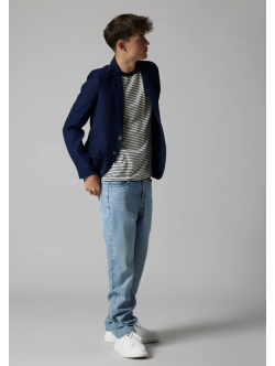 LMTD NLFBLI DNM LW S STRAIGHT PANT NOOS i vintage blå denim til drenge