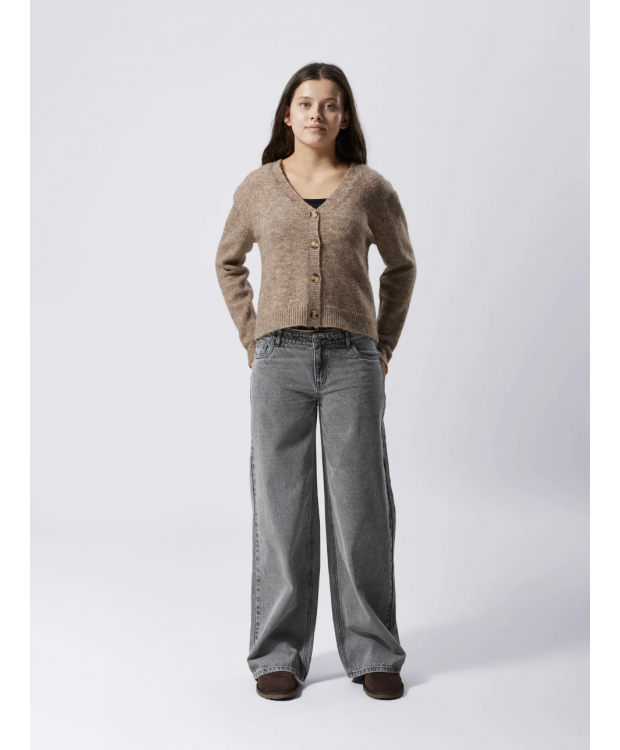LMTD NLFKIZZA DNM LW WIDE PANT NOOS i light grey denim til piger