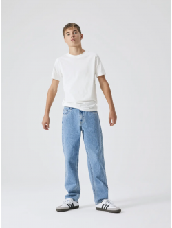 LMTD NLMKIM DNM DAD STRAIGHT PANT NOOS i medium blue denim til drenge