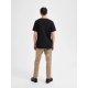 Selected O-NECK t-shirt i sort til herre