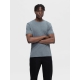 Selected O-NECK t-shirt i grå til herre