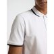 Selected kortærmet Atlas polo i hvid til herre