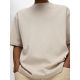 Selected t-shirt med rund hals i beige til herre
