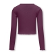 KIDS ONLY Langærmet top i Mauve Wine til piger