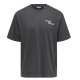 ONLY & SONS t-shirt i Grey Pinstripe til herre | Relaxed fit |