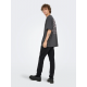 ONLY & SONS t-shirt i Grey Pinstripe til herre | Relaxed fit |