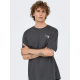ONLY & SONS t-shirt i Grey Pinstripe til herre | Relaxed fit |