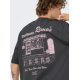 ONLY & SONS t-shirt i Grey Pinstripe til herre | Relaxed fit |