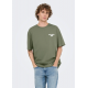 ONLY & SONS t-shirt i Agave Green til herre med print | Relaxed fit |
