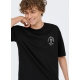 ONLY & SONS t-shirt i Black til herre med print | Relaxed fit |