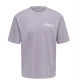 ONLY & SONS t-shirt med Lisboa print i Lavender Gray til herre