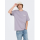 ONLY & SONS t-shirt med Lisboa print i Lavender Gray til herre