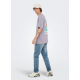 ONLY & SONS t-shirt med Lisboa print i Lavender Gray til herre