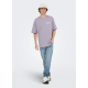 ONLY & SONS t-shirt med Lisboa print i Lavender Gray til herre