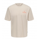 ONLY & SONS t-shirt med Rosa Palido print i Silver Lining til herre