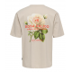 ONLY & SONS t-shirt med Rosa Palido print i Silver Lining til herre