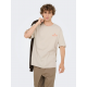 ONLY & SONS t-shirt med Rosa Palido print i Silver Lining til herre