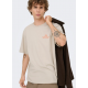ONLY & SONS t-shirt med Rosa Palido print i Silver Lining til herre