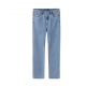 LMTD NLFKIZZA DNM HW MOM PANT NOOS i lyseblå denim til piger