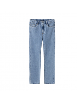 LMTD NLFKIZZA DNM HW MOM PANT NOOS i lyseblå denim til piger