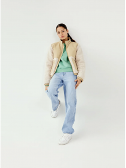LMTD NLFTARIANNES DNM LW STRAIGHT PANT NOOS i lyseblå denim til piger