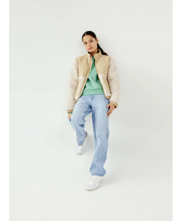 LMTD NLFTARIANNES DNM LW STRAIGHT PANT NOOS i lyseblå denim til piger
