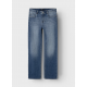 LMTD NLFTARIANNES DNM LW STRAIGHT PANT NOOS i mørkeblå denim til piger
