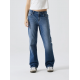 LMTD NLFTARIANNES DNM LW STRAIGHT PANT NOOS i mørkeblå denim til piger