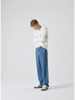 LMTD NLMTOIZZA DNM LOOSE PANT NOOS i medium blå til drenge