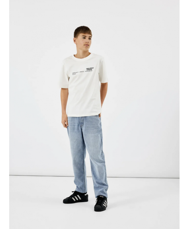 LMTD NLMNIZZA DNM DAD PANT NOOS i lyseblå denim til drenge