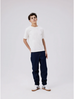 LMTD NLMNIZZA DNM DAD PANT NOOS i mørkeblå denim til drenge