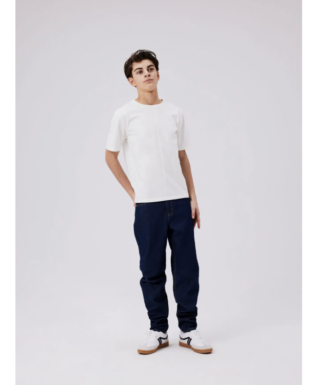 LMTD NLMNIZZA DNM DAD PANT NOOS i mørkeblå denim til drenge