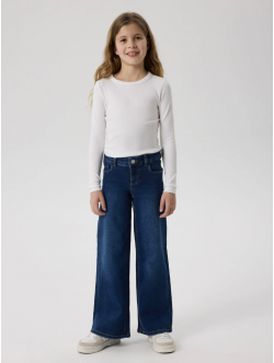 Name It X-wide jeans i mørkeblå denim til piger