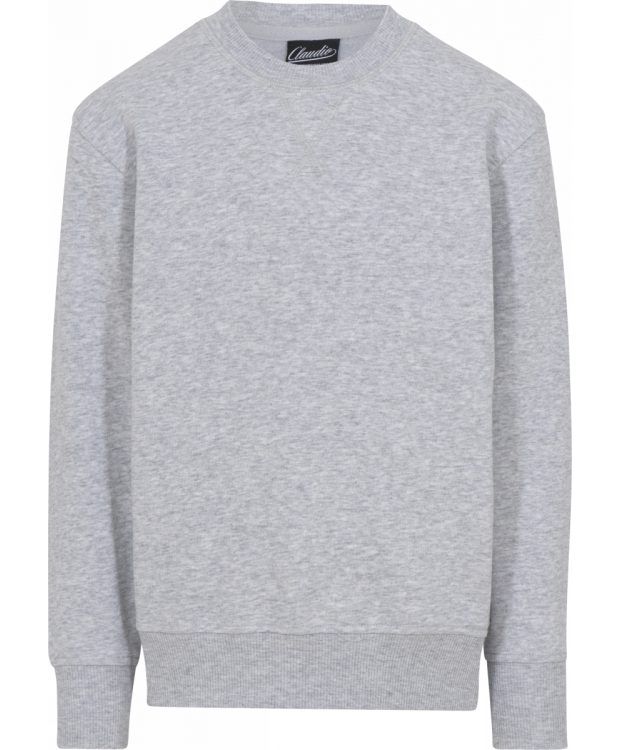 Claudio lysegrå sweatshirt til drenge i økologisk bomuld - OUTLET