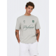 ONLY & SONS T-Shirt i Mirage Gray med Profound print til herre