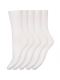 Decoy 5-pak bomuldsstrømper basic i hvid til kvinder