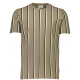 Lindbergh T-shirt m. rund-hals i DK STONE med striber til herre