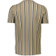 Lindbergh T-shirt m. rund-hals i DK STONE med striber til herre
