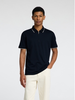 Selected kortærmet Sports polo i sort til herre
