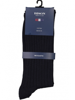 Lindbergh Bison-strømper i Navy Blå til herre
