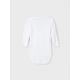 Name It 3pak Bodystockings solid NOOS I hvid til baby