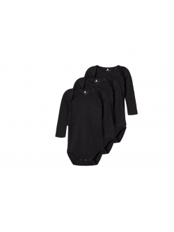 Name It 3pak Bodystockings solid NOOS i sort til baby