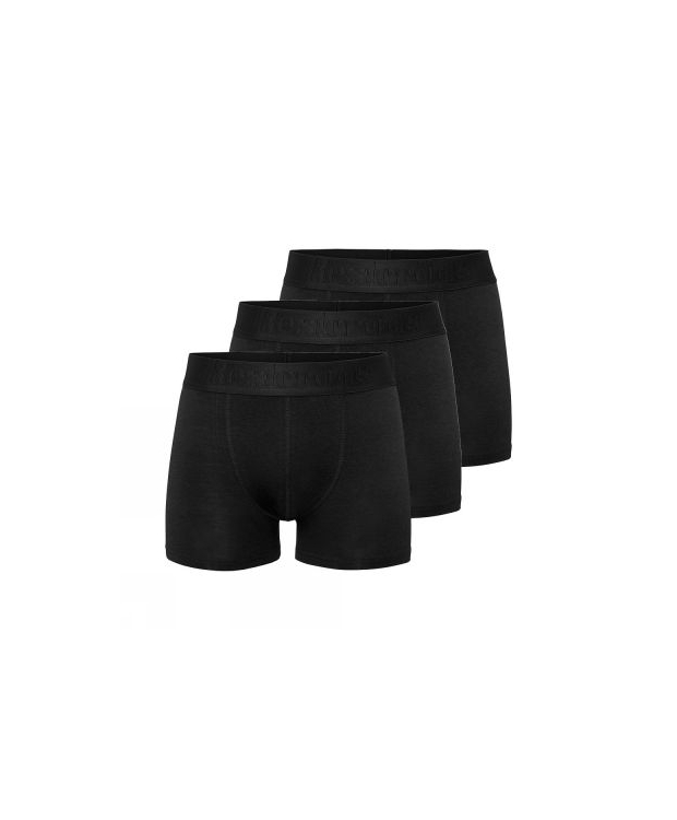 Resteröds 3-Pak Boxershorts i Sort til Herre - FSC Bambus & Økologisk Bomuld