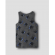 Name it 2pak "skull" tanktop i mørkefarver til drenge