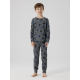 Name it "skull" pyjamassæt I mørkegrå til drenge