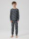 Name it "skull" pyjamassæt I mørkegrå til drenge
