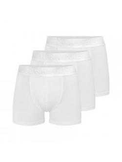 Resteröds 3-pak hvide bambus-boxershorts til herre – S-2XL