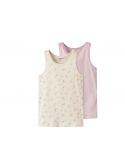 Name it 2pak flower tanktop multifarvet til piger
